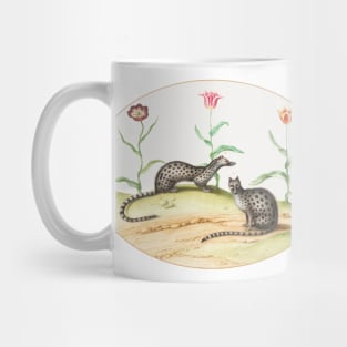 Two Genets with Tulips (1575–1580) Mug